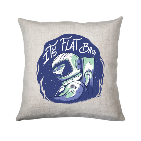 Flat earth cushion cover pillowcase linen home decor - Graphic Gear