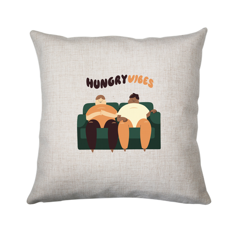 Hungry vibes cushion cover pillowcase linen home decor - Graphic Gear