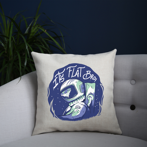 Flat earth cushion cover pillowcase linen home decor - Graphic Gear