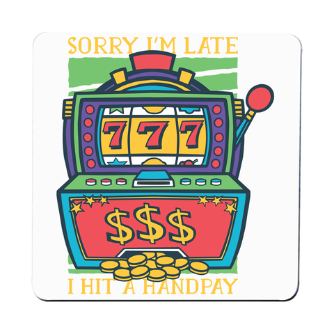 Slot machine handpay coaster drink mat - Graphic Gear