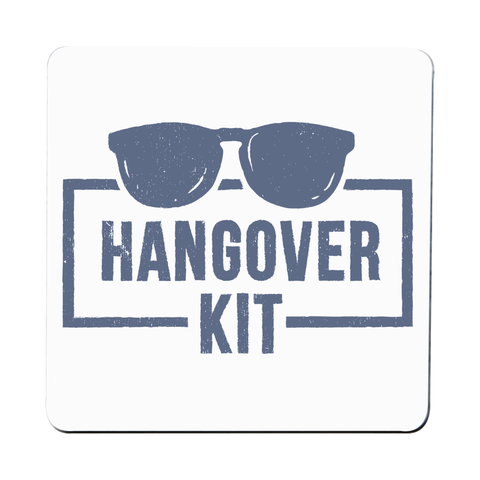 Hangover kit coaster drink mat - Graphic Gear