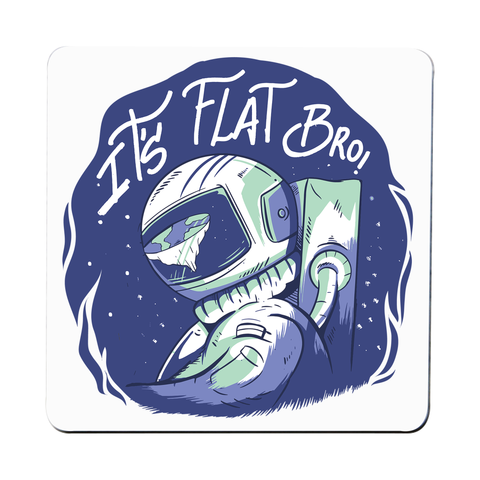 Flat earth coaster drink mat - Graphic Gear