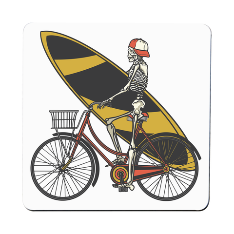 Skeleton cycling coaster drink mat - Graphic Gear