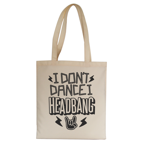 I headbang tote bag canvas shopping - Graphic Gear
