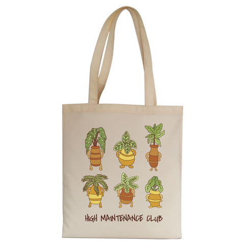 High maintenance club tote bag canvas shopping - Graphic Gear