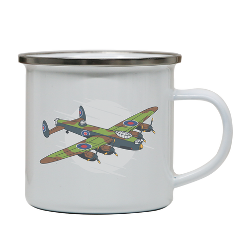 Lancaster bomber enamel camping mug outdoor cup colors - Graphic Gear