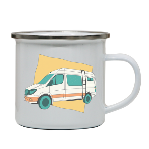 Mercedes sprinter enamel camping mug outdoor cup colors - Graphic Gear
