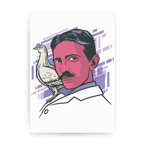 Tesla bird print poster wall art decor - Graphic Gear