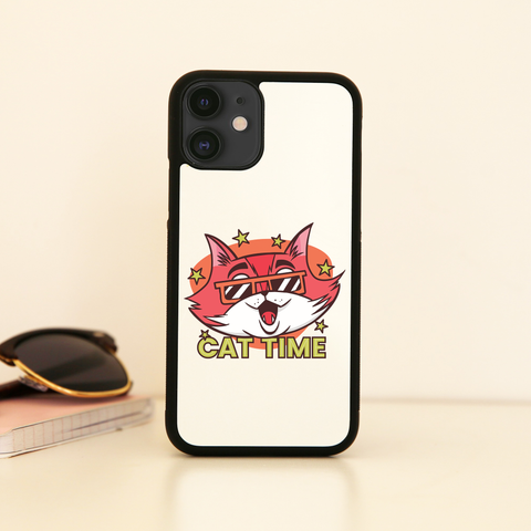 Cat time iPhone case cover 11 11Pro Max XS XR X - Graphic Gear