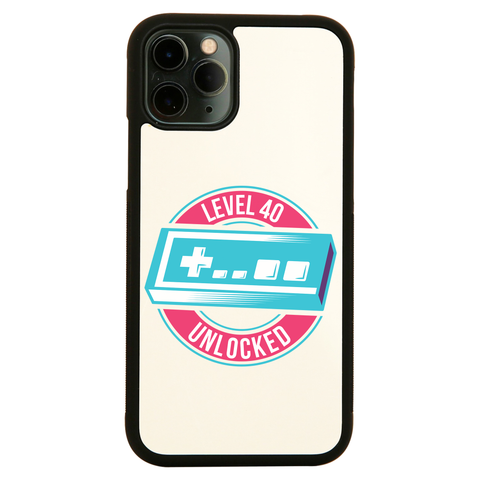 Level 40 unlocked iPhone case cover 11 11Pro Max XS XR X - Graphic Gear