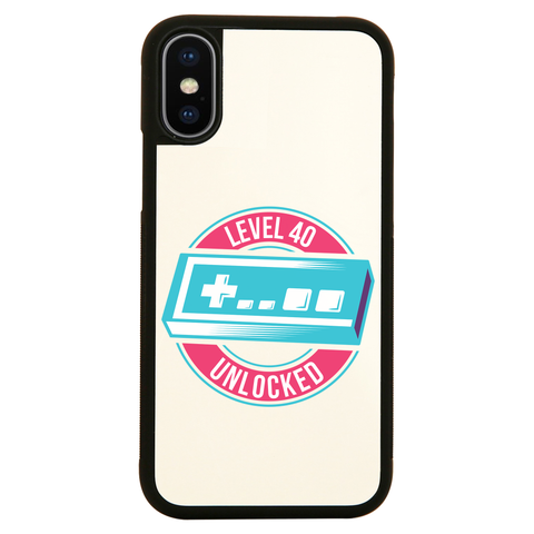 Level 40 unlocked iPhone case cover 11 11Pro Max XS XR X - Graphic Gear
