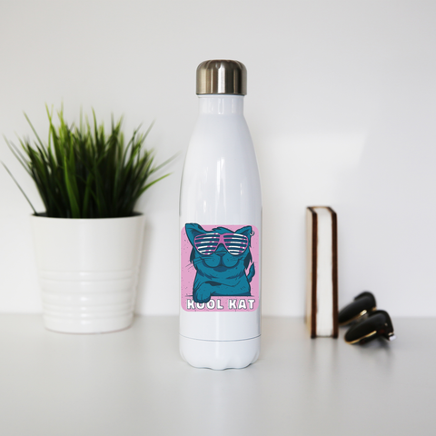 Kool kat water bottle stainless steel reusable - Graphic Gear