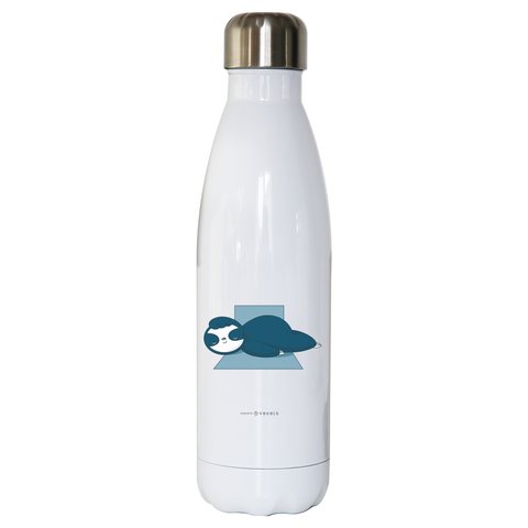Sleeping sloth water bottle stainless steel reusable - Graphic Gear
