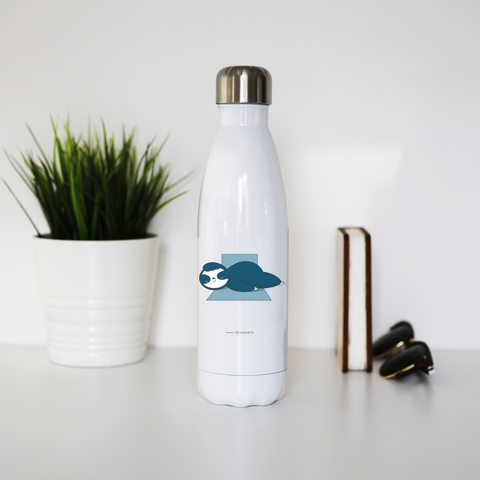 Sleeping sloth water bottle stainless steel reusable - Graphic Gear