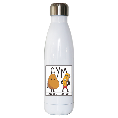 Potato gym water bottle stainless steel reusable - Graphic Gear