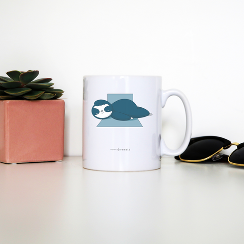 Sleeping sloth mug coffee tea cup - Graphic Gear