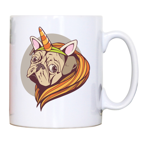 Unicorn pug mug coffee tea cup - Graphic Gear