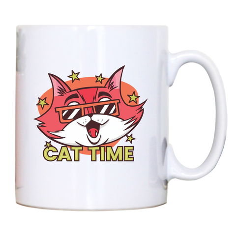 Cat time mug coffee tea cup - Graphic Gear