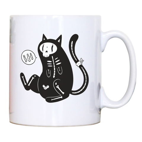 Skeleton cat girl mug coffee tea cup - Graphic Gear