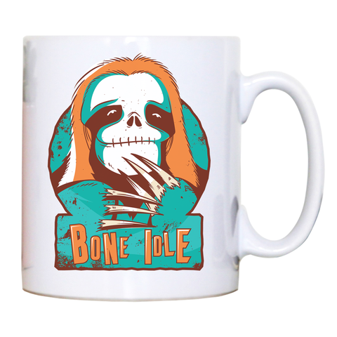 Sloth skull mug coffee tea cup - Graphic Gear