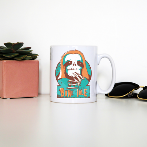 Sloth skull mug coffee tea cup - Graphic Gear