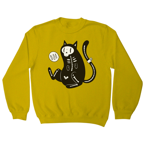 Skeleton cat girl sweatshirt - Graphic Gear