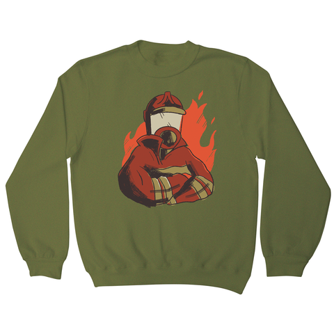 Firefighter flames sweatshirt - Graphic Gear