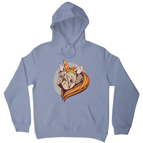 Unicorn pug hoodie - Graphic Gear