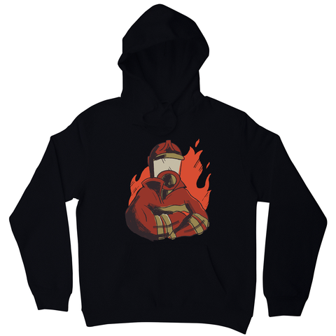 Firefighter flames hoodie - Graphic Gear