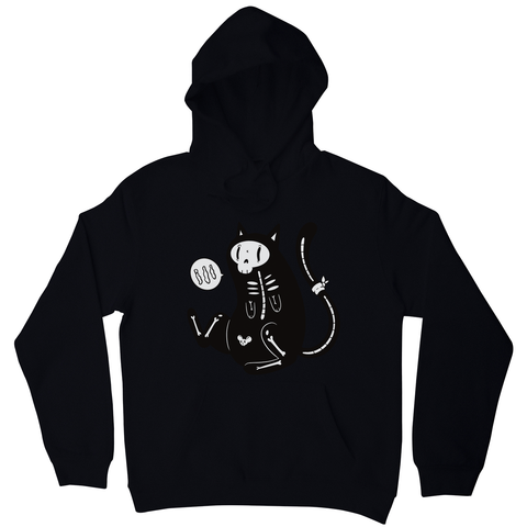 Skeleton cat girl hoodie - Graphic Gear