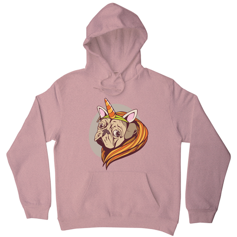 Unicorn pug hoodie - Graphic Gear