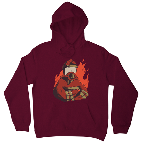 Firefighter flames hoodie - Graphic Gear