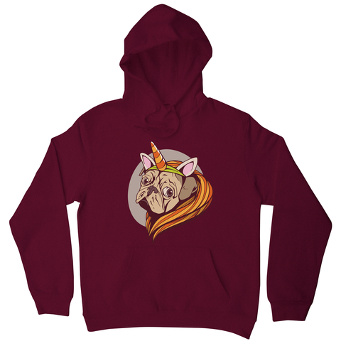 Unicorn pug hoodie - Graphic Gear