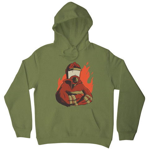 Firefighter flames hoodie - Graphic Gear