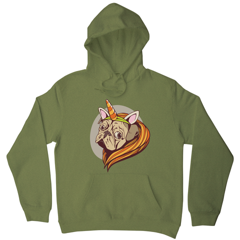 Unicorn pug hoodie - Graphic Gear