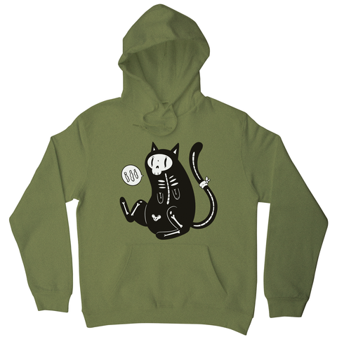 Skeleton cat girl hoodie - Graphic Gear