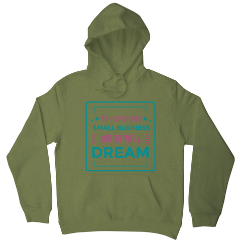 Small business quote hoodie - Graphic Gear
