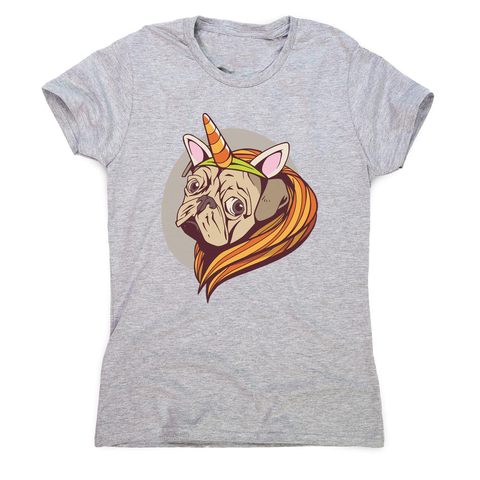 Unicorn pug women's t-shirt - Graphic Gear