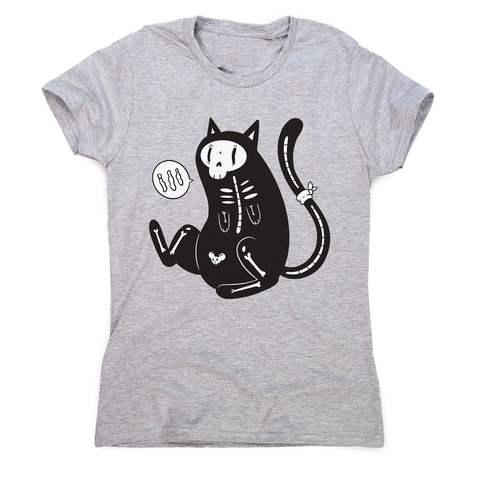 Skeleton cat girl women's t-shirt - Graphic Gear
