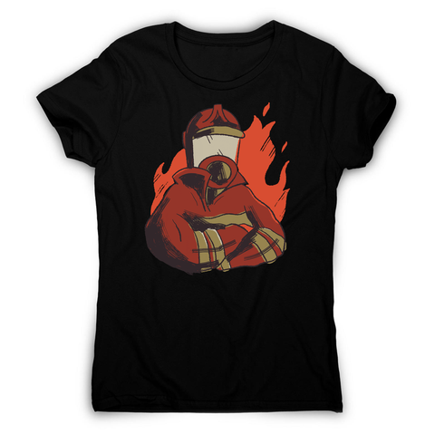 Firefighter flames women's t-shirt - Graphic Gear