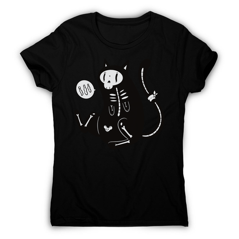 Skeleton cat girl women's t-shirt - Graphic Gear