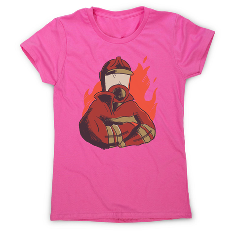 Firefighter flames women's t-shirt - Graphic Gear