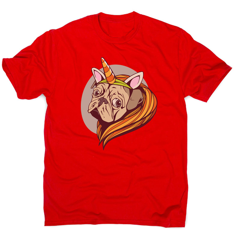Unicorn pug men's t-shirt - Graphic Gear