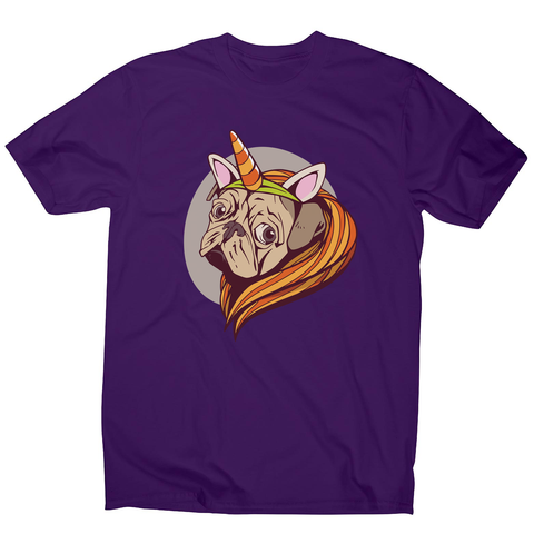 Unicorn pug men's t-shirt - Graphic Gear