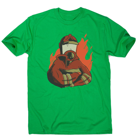 Firefighter flames men's t-shirt - Graphic Gear