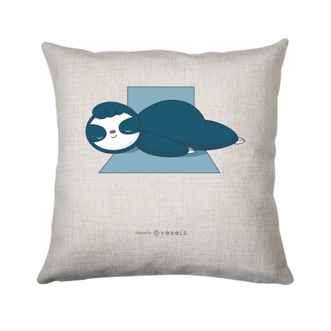 Sleeping sloth cushion cover pillowcase linen home decor - Graphic Gear