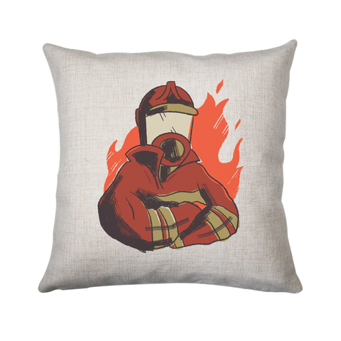 Firefighter flames cushion cover pillowcase linen home decor - Graphic Gear