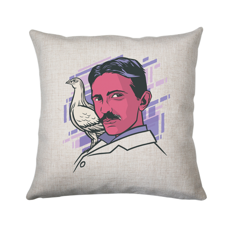 Tesla bird cushion cover pillowcase linen home decor - Graphic Gear
