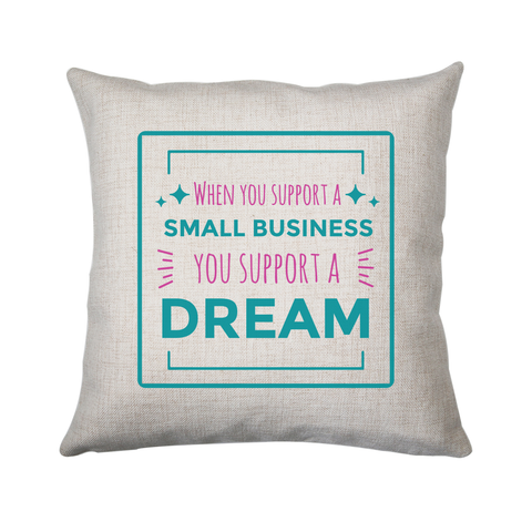 Small business quote cushion cover pillowcase linen home decor - Graphic Gear