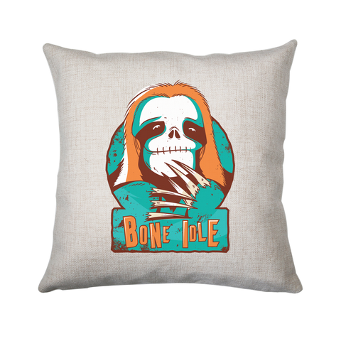 Sloth skull cushion cover pillowcase linen home decor - Graphic Gear